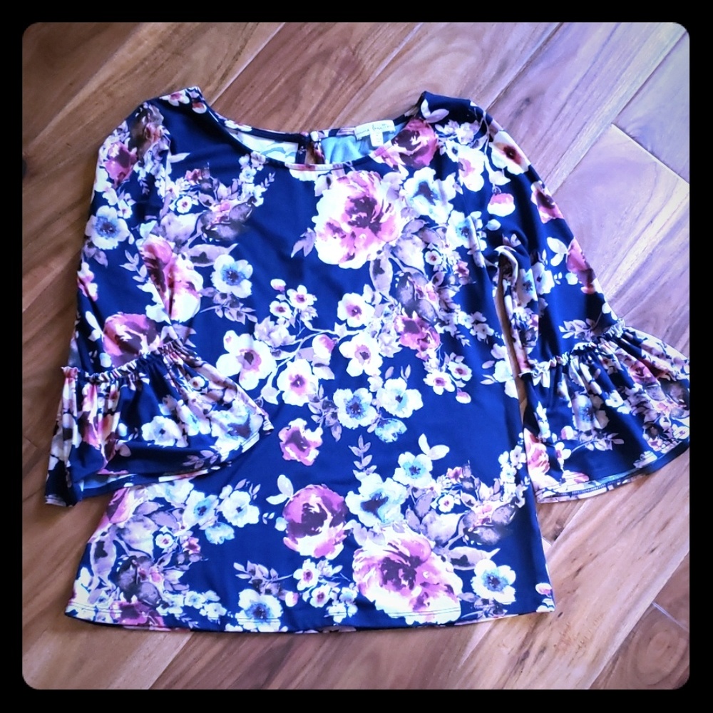 Flirty soft floral top